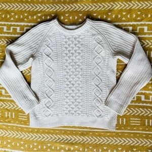 GAP Cream Cable Fisherman Knit Sweater. Kids XXL but fits like Women’s XS.